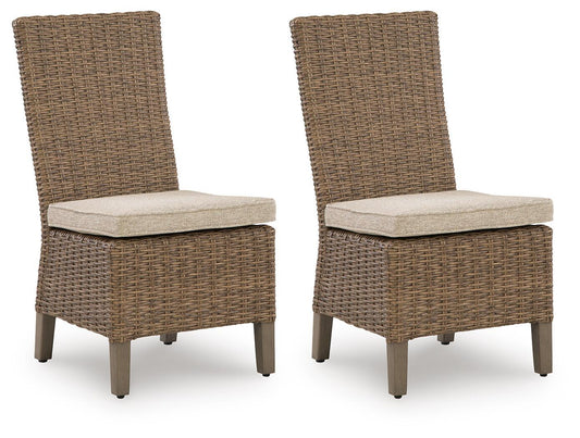 Revare Beach - Side Chair With Cushion (Set of 2) - Beige