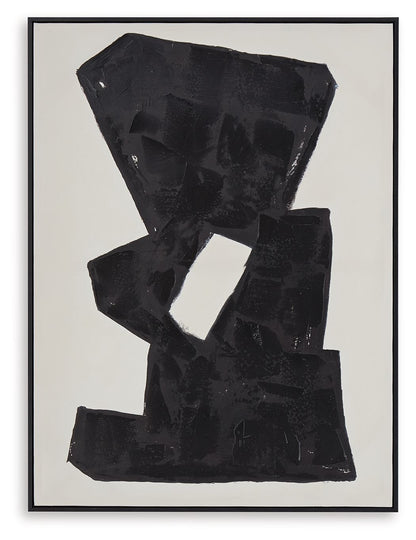 Garviery - Wall Art - Black / Cream