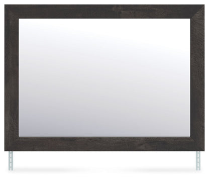 Delmorta - Bedroom Mirror - Dark Gray