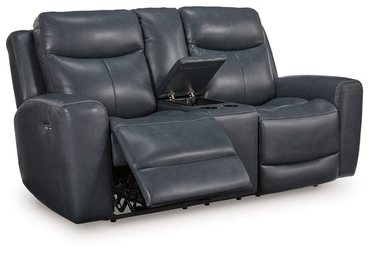 Momentum Moves - Power Reclining Loveseat With Console / Adjustable Headrest