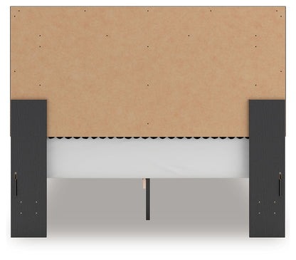 Birmonton - Upholstered Panel Bed With Roll Slats