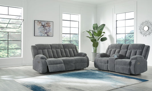 Greely Bend - Power Reclining Sofa Set