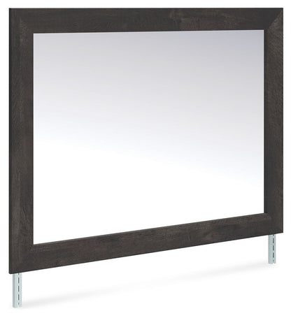 Delmorta - Bedroom Mirror - Dark Gray