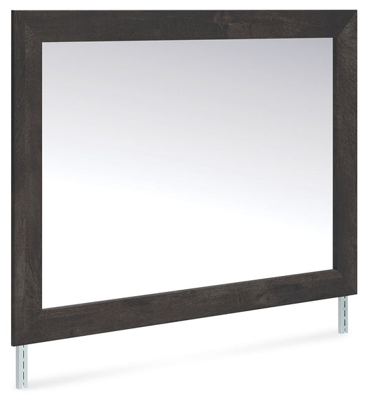Delmorta - Bedroom Mirror - Dark Gray