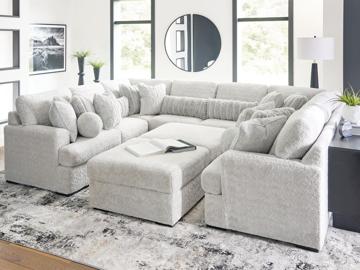 Snodoodle - 10-Piece Sectional With 2 Oversized Ottomans - Arctic