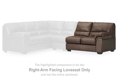 Whitlock - RAF Loveseat - Umber