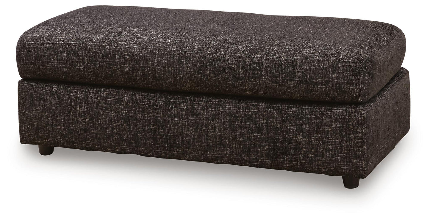 Coralene - Oversized Accent Ottoman - Onyx