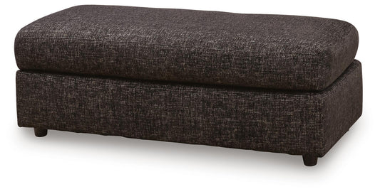 Coralene - Oversized Accent Ottoman - Onyx