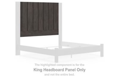 Parlayon - King Headboard Panel - Charcoal