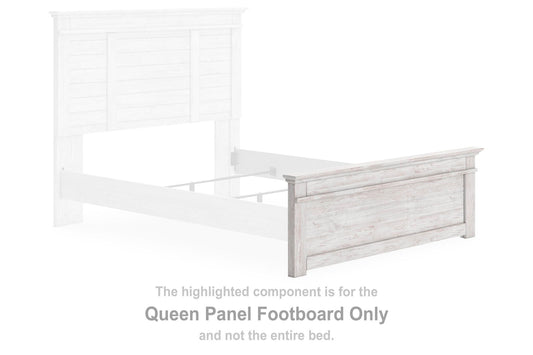 Fenderport - Queen Panel Footboard - Whitewash