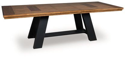 Chadworth - Dining Extension Table - Brown / Black