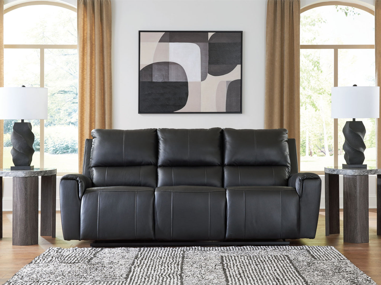 Danemere - Reclining Sofa - Black