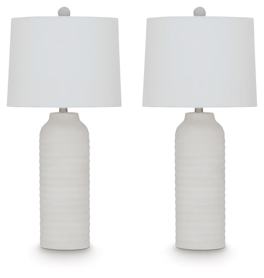 Vauville - Poly Table Lamp (Set of 2) - White