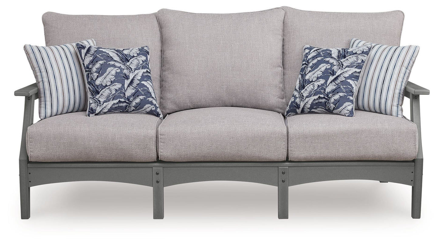 Lone View Bay - Sofa With Cushion - Gray