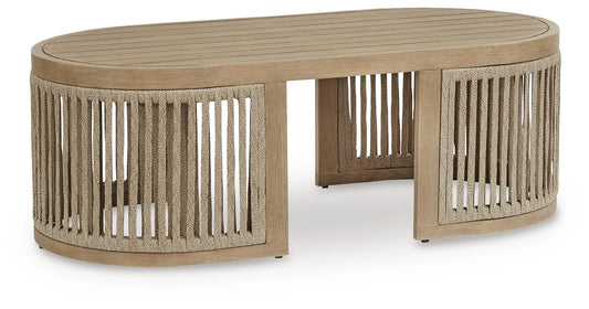 Vision Lane - Rectangular Cocktail Table - Beige
