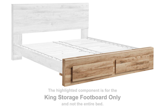 Hyanna - King Storage Footboard - Tan Brown