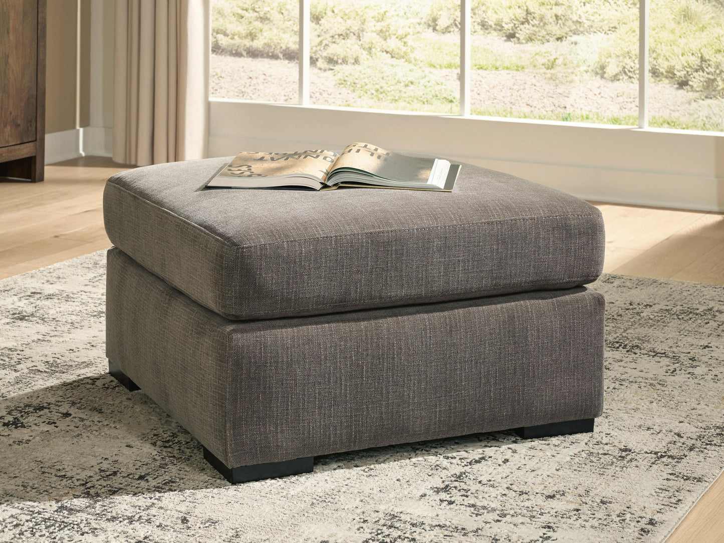 Rosston - Oversized Accent Ottoman - Espresso