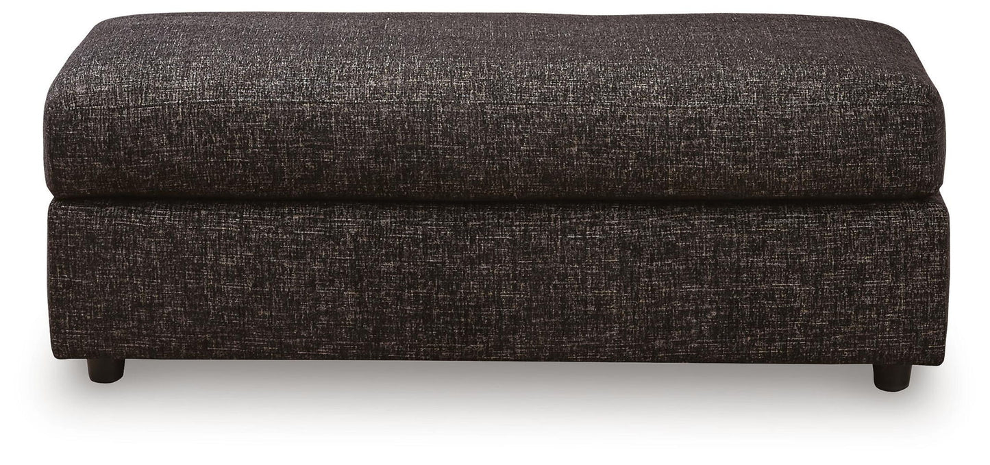 Coralene - Oversized Accent Ottoman - Onyx