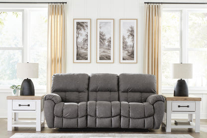 Hadrian Pike - Power Reclining Sofa With Adjustable Headrest - Galaxy