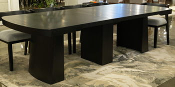 Rylandyn - XL Rectangular Dining Room Extension Table Top - Black