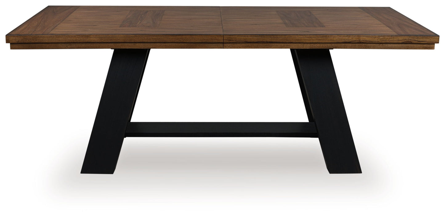 Chadworth - Dining Extension Table - Brown / Black