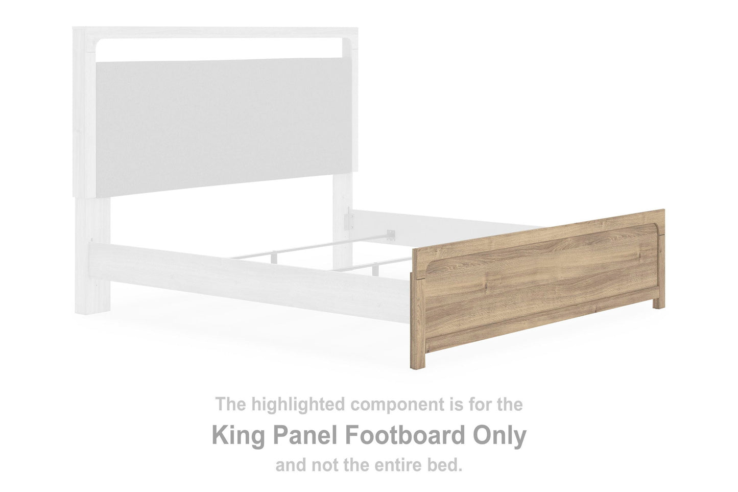 Hollymount - King Panel Footboard - Tan
