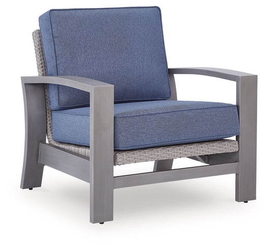 Dillon Beach - Spring Lounge Chair - Blue / Gray
