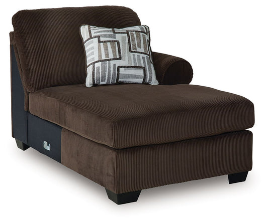 Landsings - RAF Corner Chaise - Chocolate