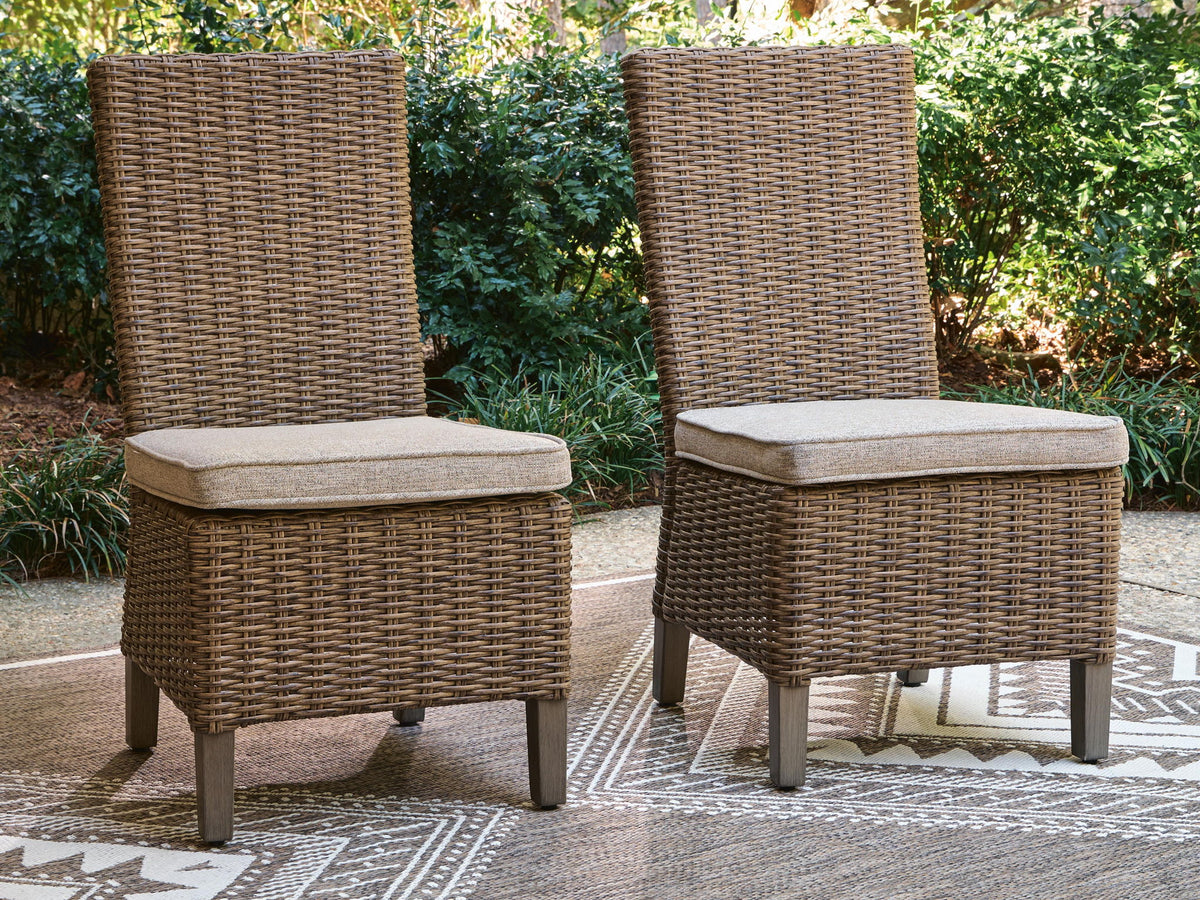 Revare Beach - Side Chair With Cushion (Set of 2) - Beige