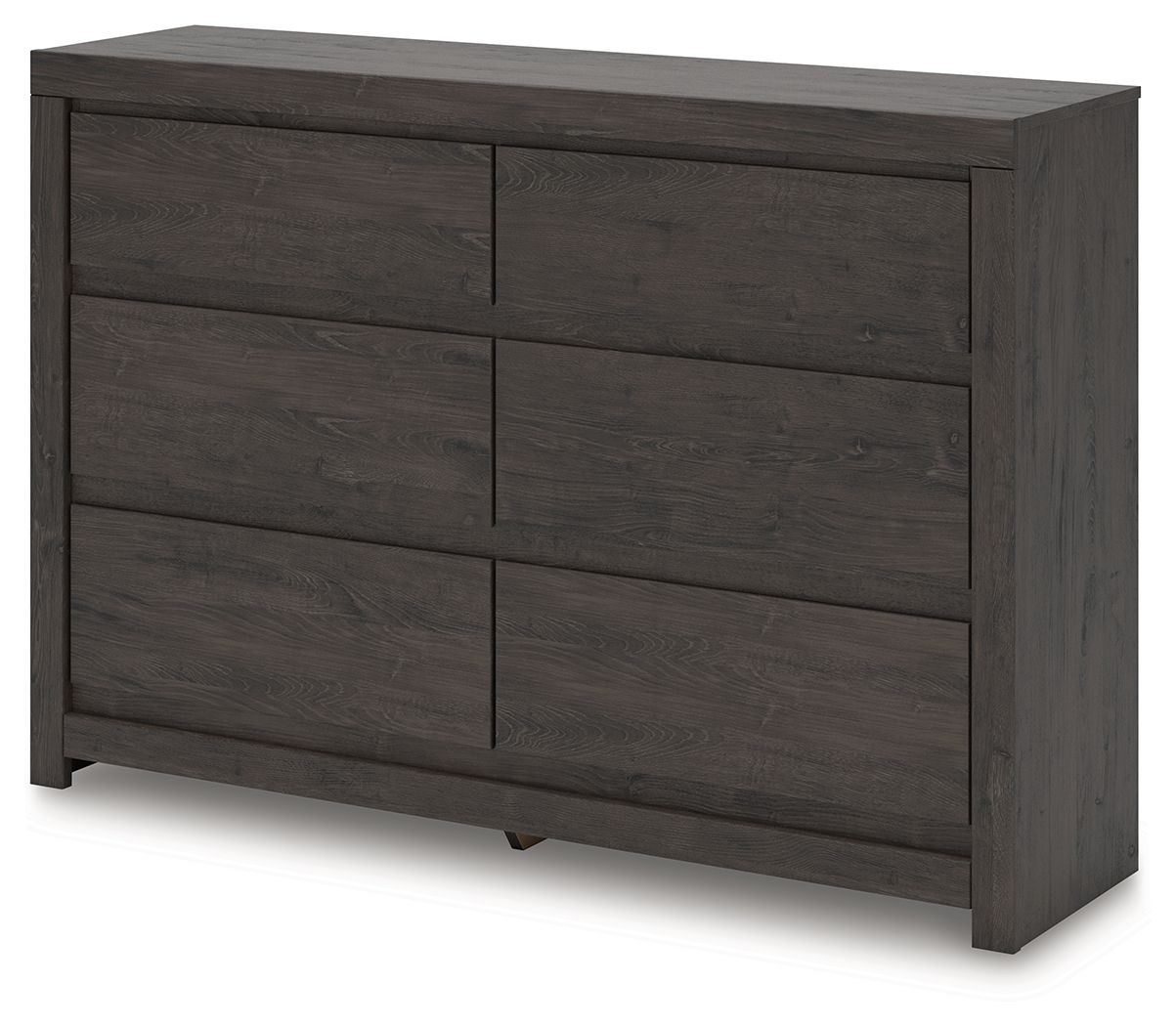 Parlayon - Six Drawer Dresser - Charcoal