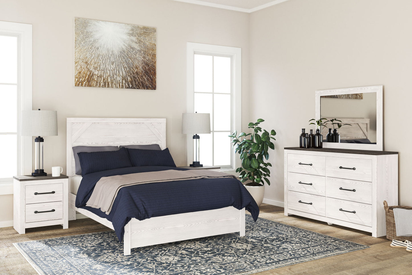 Gerridan - Full Panel Rails - White / Gray