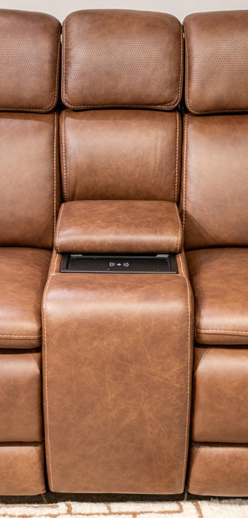 Crowell - Console With Storage - Saddle