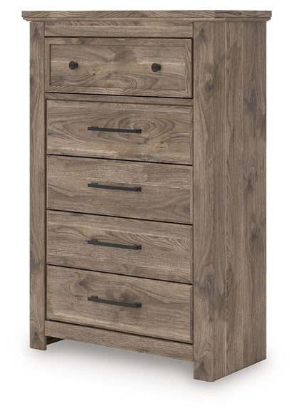 Keithland - Five Drawer Chest - Brown
