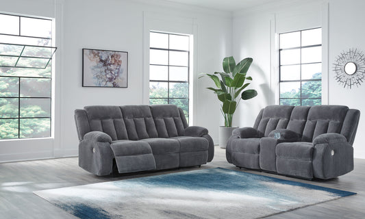 Greely Bend - Power Reclining Sofa Set