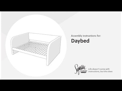 Shapella - Full Upholstered Daybed Side Panels - White