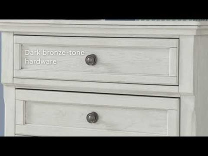 Robbinsdale - Twin/Full Bed Rails - Antique White
