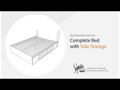 Shapella - Upholstered Panel Storage Bed