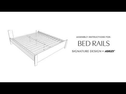 Hyanna - Queen/King Platform Rails - Tan Brown