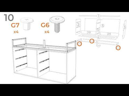 Deanlow - Six Drawer Dresser - Honey
