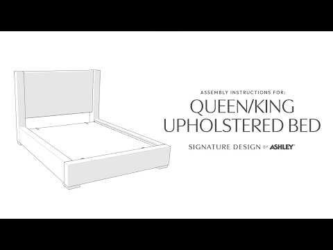 Brozmont - Queen Upholstered Storage Footboard/Rails/Slats - Oatmeal