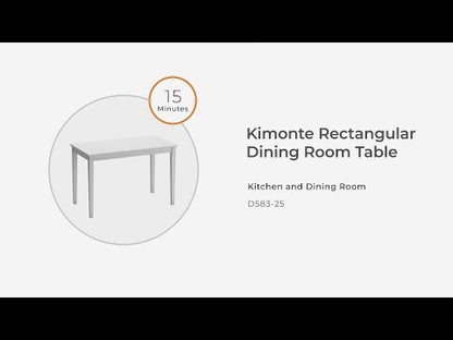 Kimonte - Rectangular Dining Room Table - Dark Brown